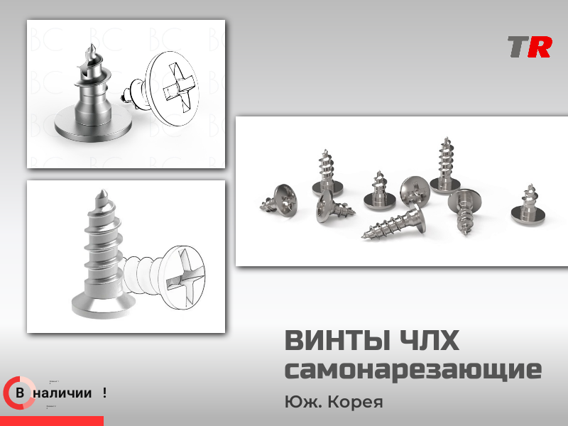 Винты для самонарезающие шлиц крест титановые ЧЛХ - TitanRetail